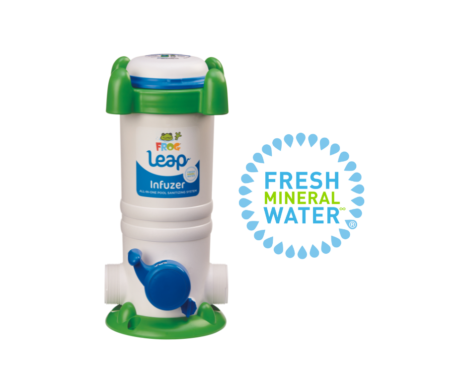 FROG Leap cycler next to the FROG Fresh Mineral Water Logo.